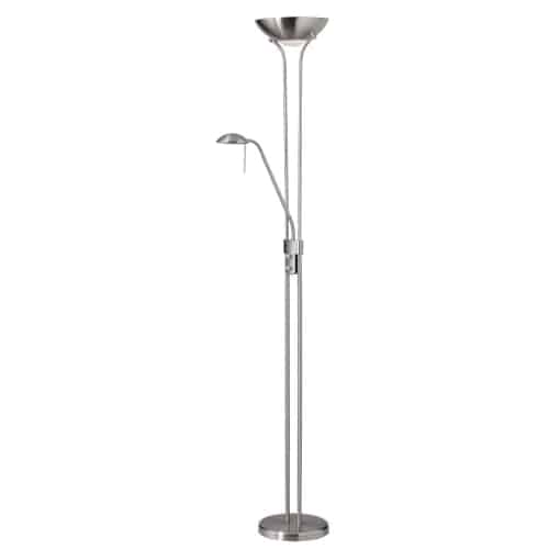 satin chrome floor lamp