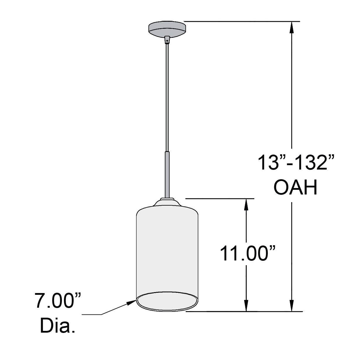 black chrome pendant