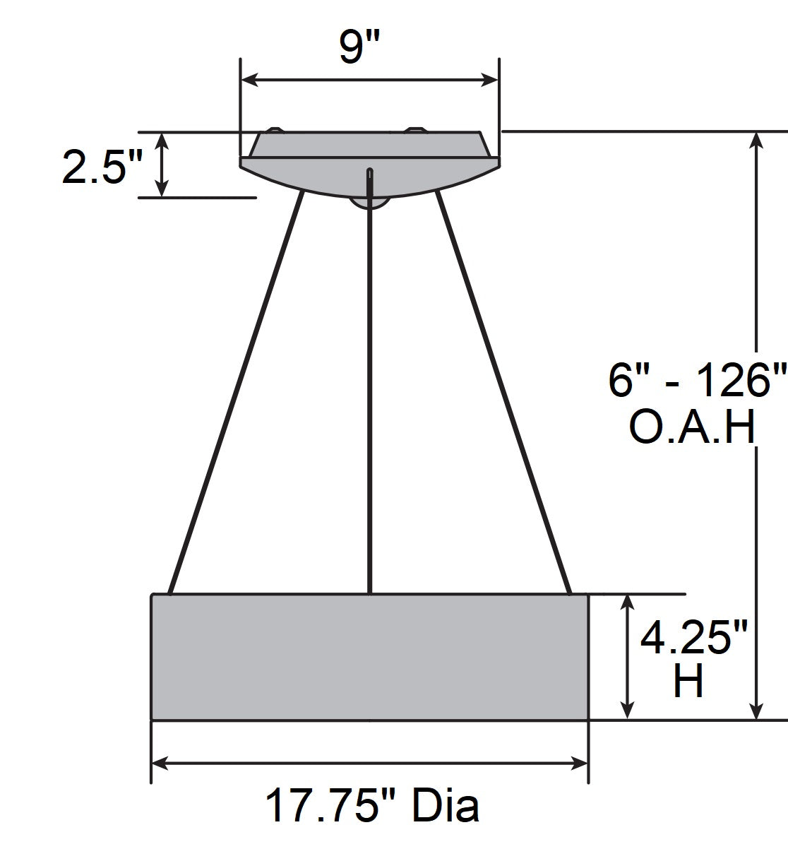 brick dual voltage led pendant