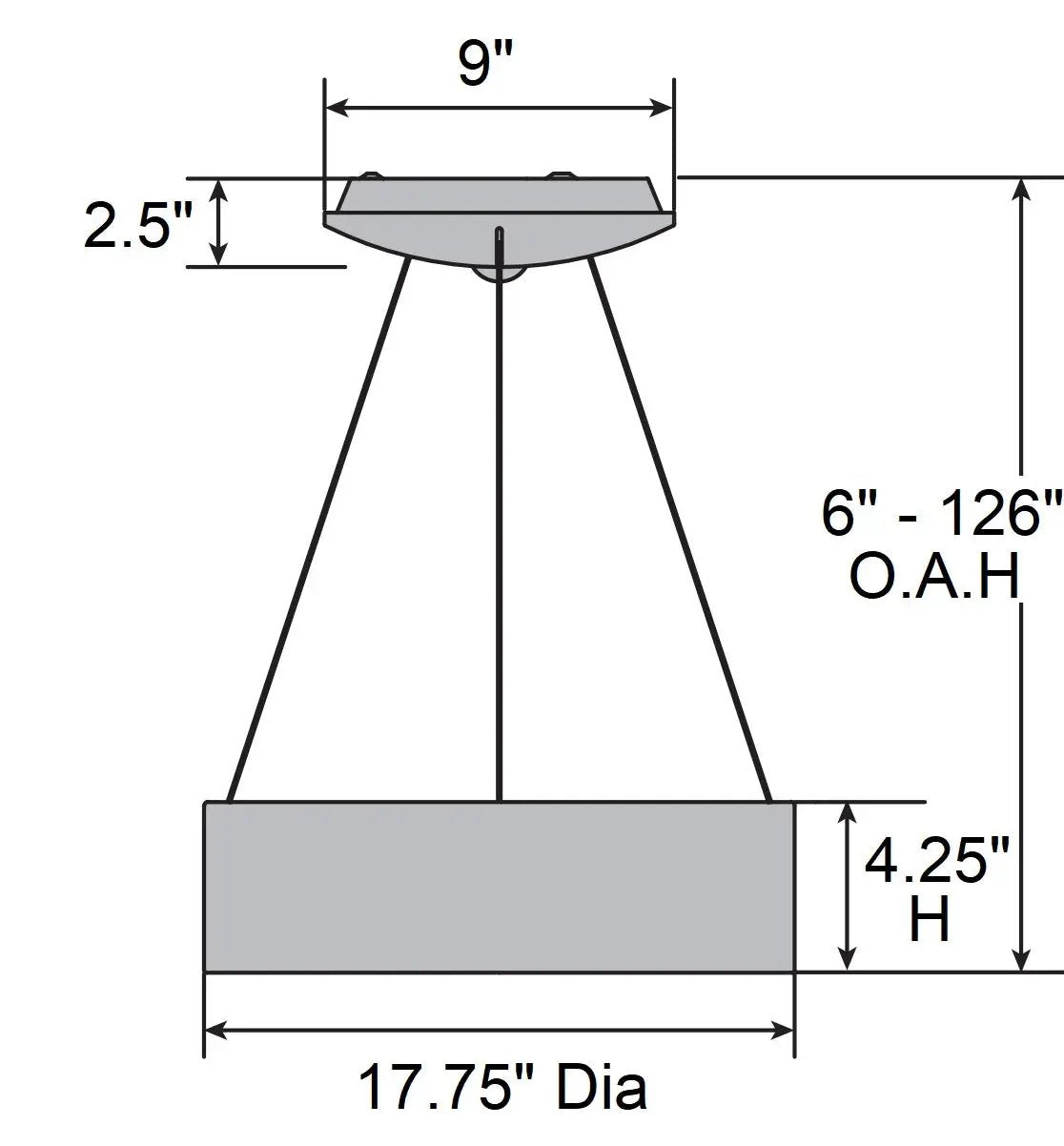 brick dual voltage led pendant