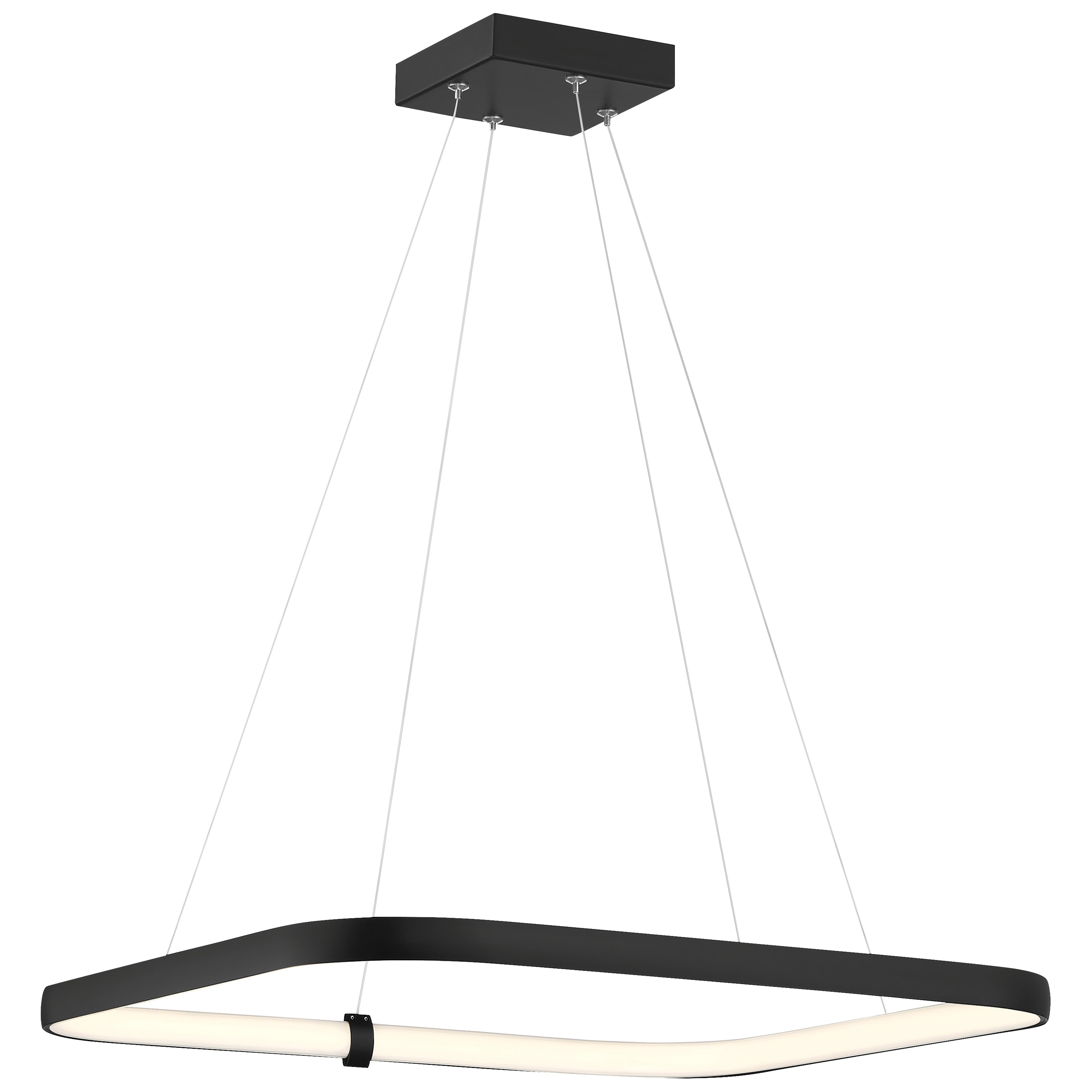 matte black dual voltage led pendant