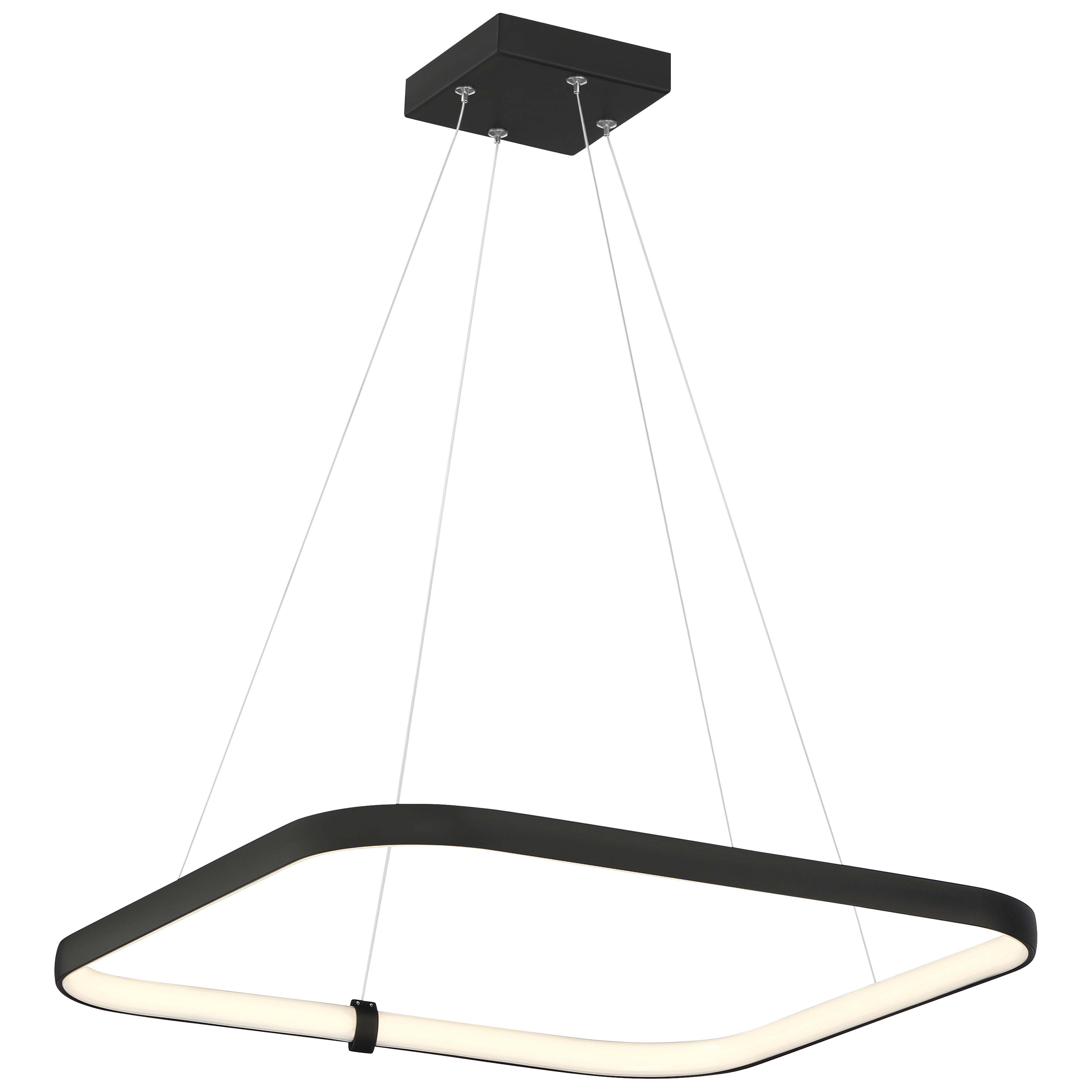 matte black dual voltage led pendant