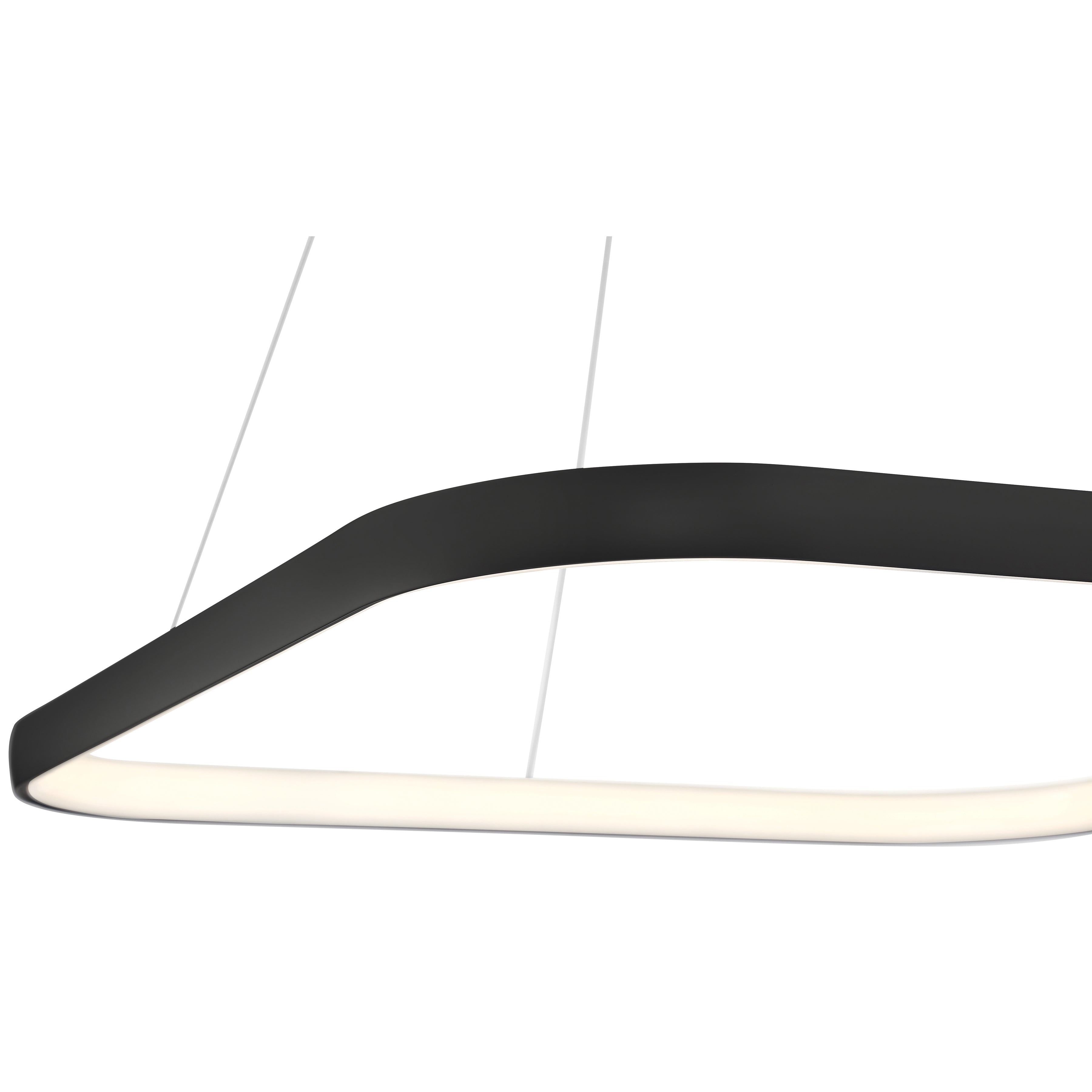 matte black dual voltage led pendant