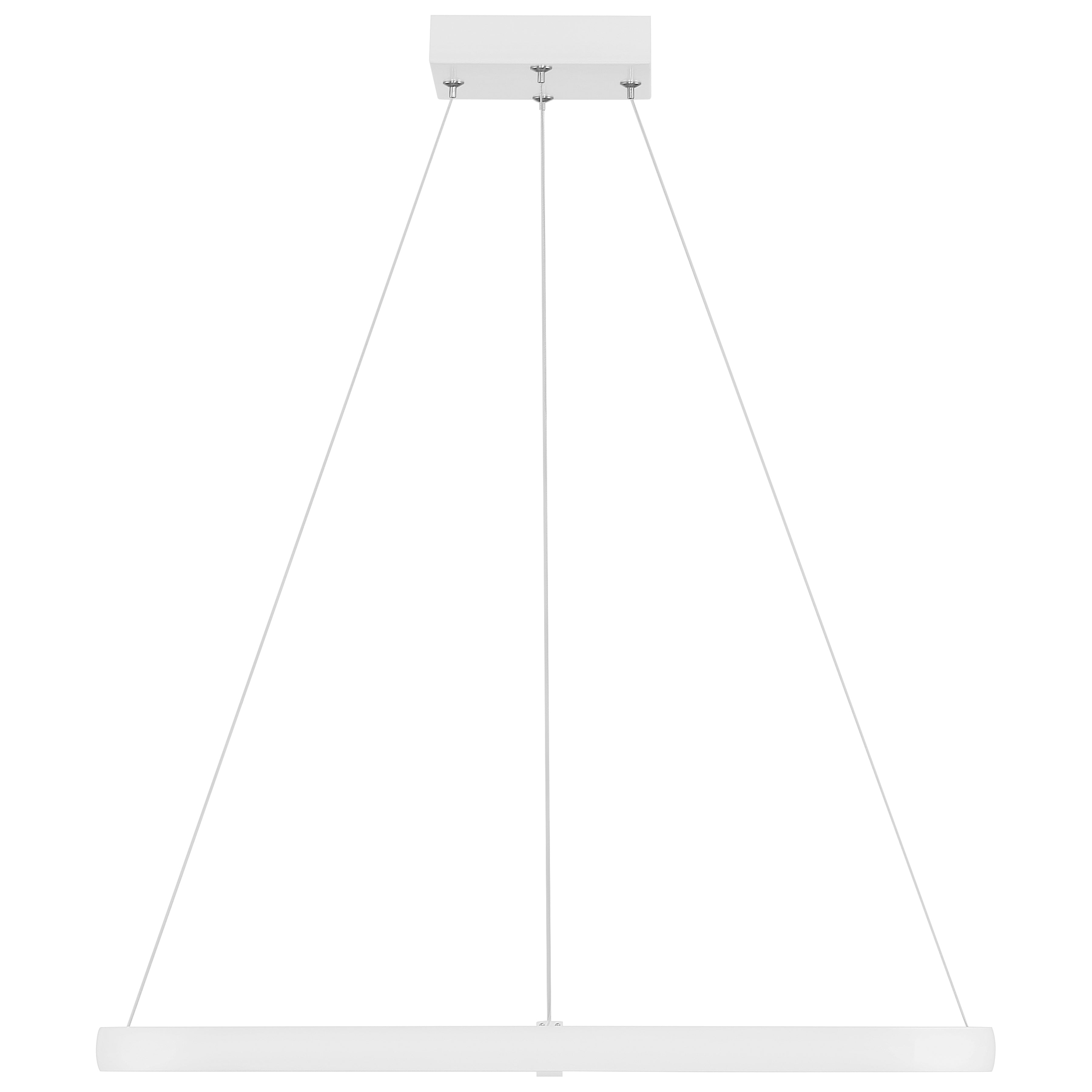 matte white dual voltage led pendant