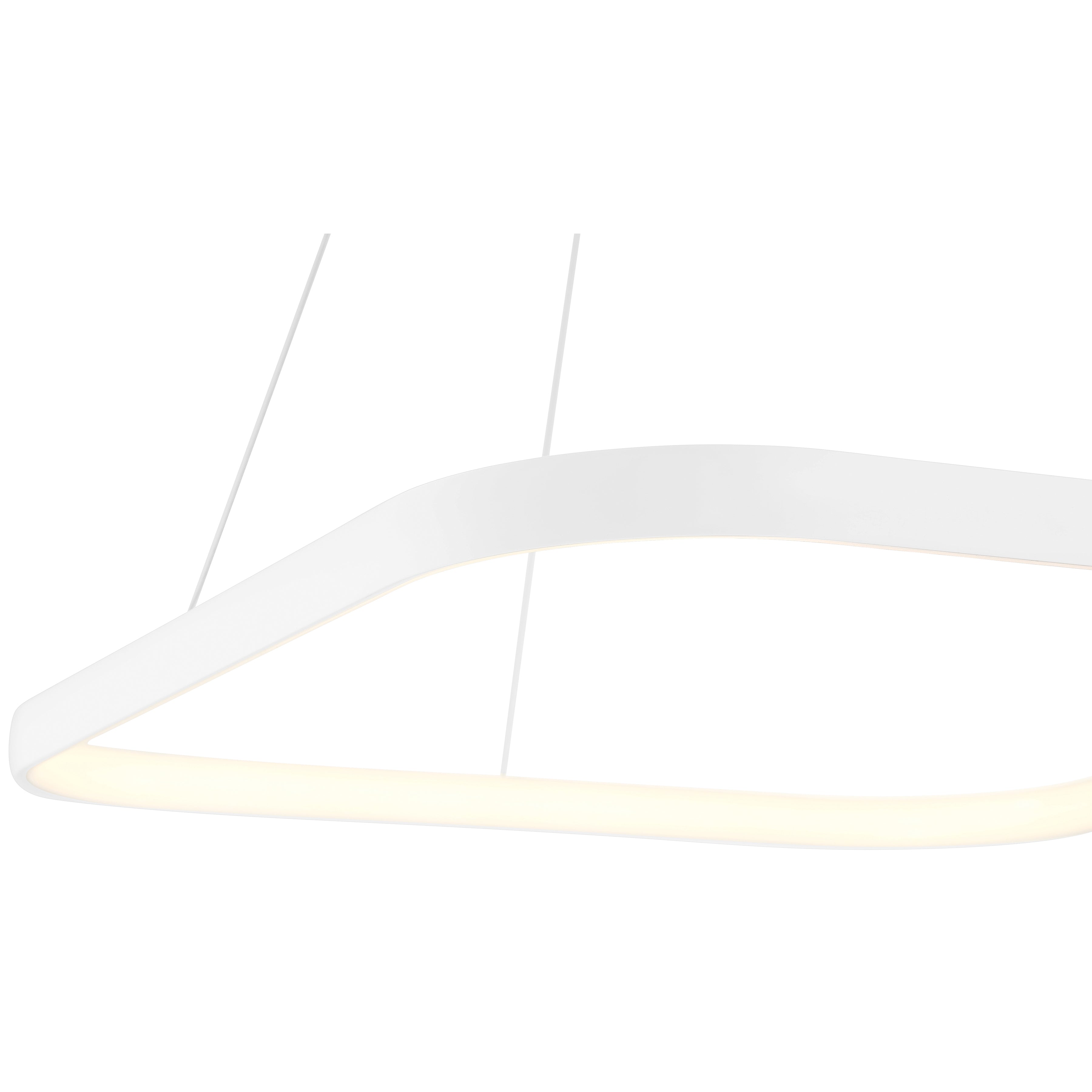 matte white dual voltage led pendant