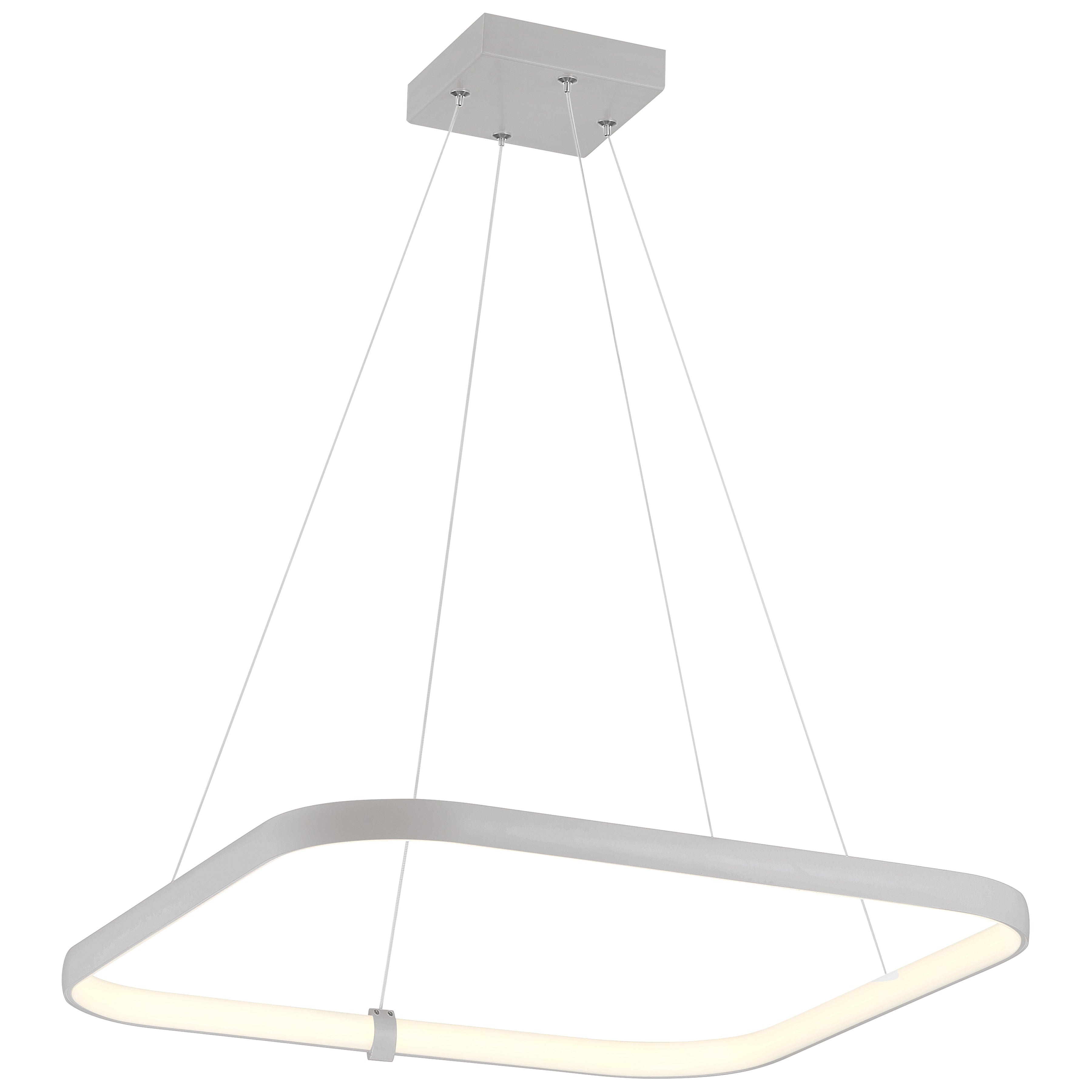 satin dual voltage led pendant