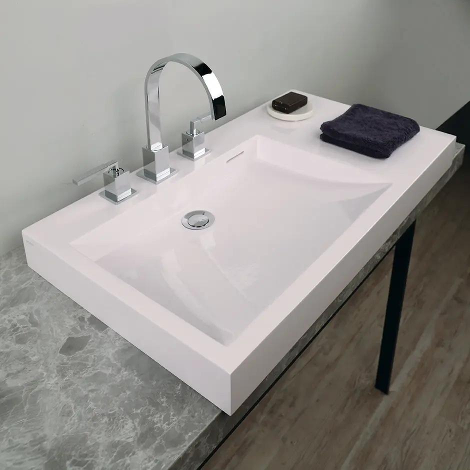 gloss white sink