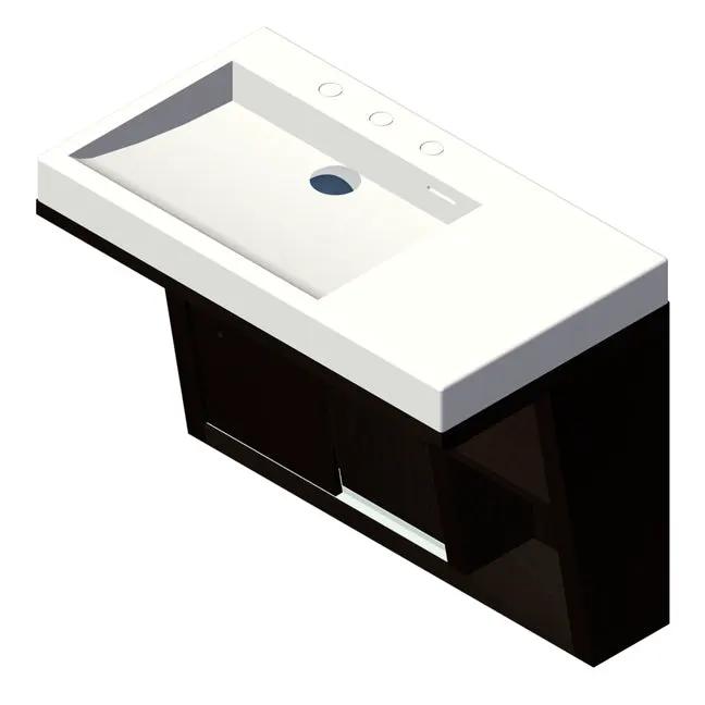 Lacava Libera 32" Wall-Mounted Under-Counter Vanity - Left by Lacava