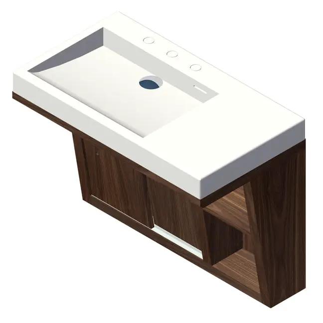 Lacava Libera 32" Wall-Mounted Under-Counter Vanity - Left by Lacava
