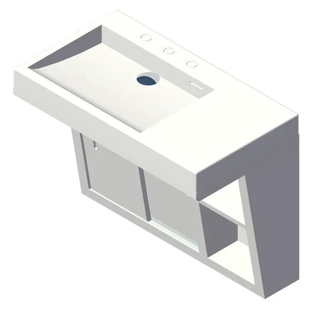 Lacava Libera 32" Wall-Mounted Under-Counter Vanity - Left by Lacava