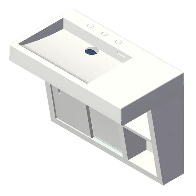 Lacava Libera 32" Wall-Mounted Under-Counter Vanity - Left by Lacava