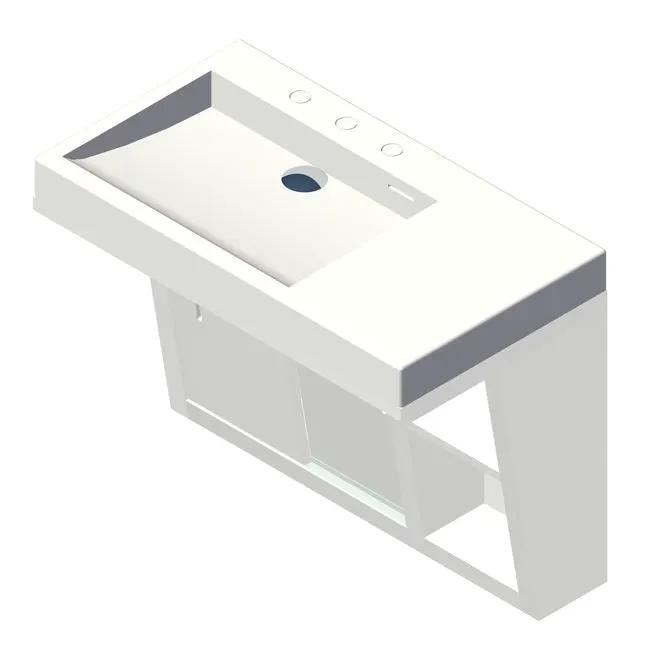 Lacava Libera 32" Wall-Mounted Under-Counter Vanity - Left by Lacava