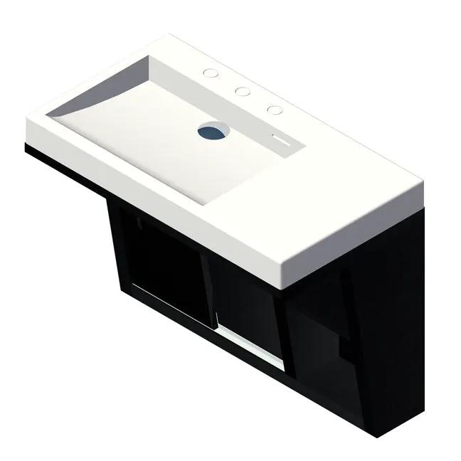 Lacava Libera 32" Wall-Mounted Under-Counter Vanity - Left by Lacava