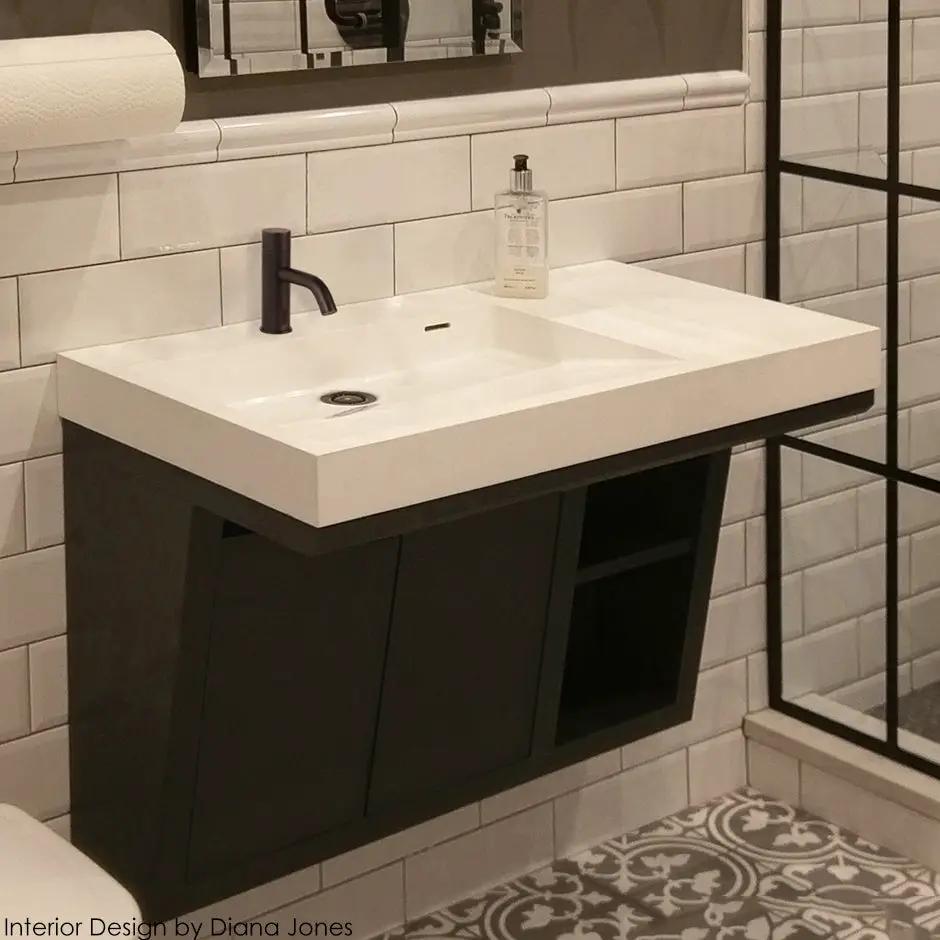 ash gray vanity