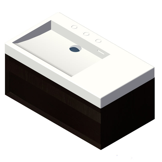 Lacava Luce 32" Wall-Mount Under-Counter Vanity