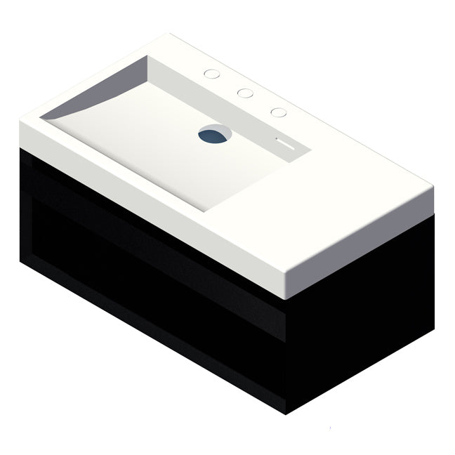 Lacava Luce 32" Wall-Mount Under-Counter Vanity