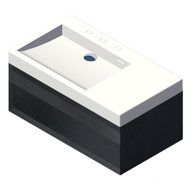 Lacava Luce 32" Wall-Mount Under-Counter Vanity