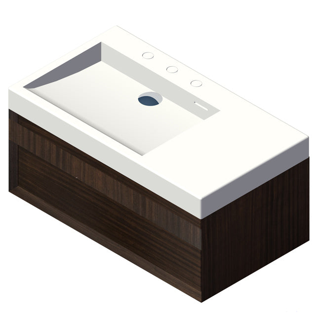 Lacava Luce 32" Wall-Mount Under-Counter Vanity