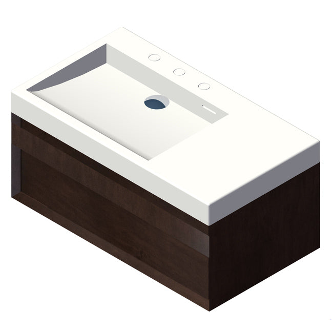 Lacava Luce 32" Wall-Mount Under-Counter Vanity