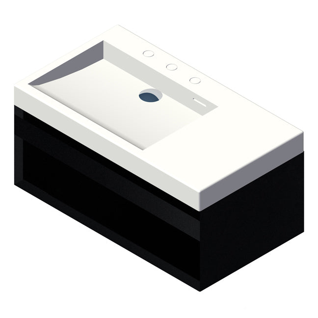 Lacava Luce 32" Wall-Mount Under-Counter Vanity