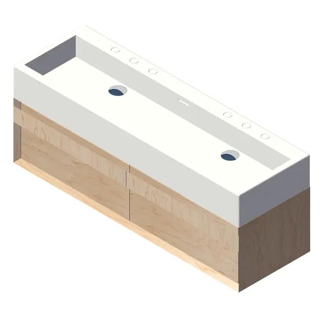 Lacava Luce 48" Wall-Mount Under-Counter Vanity by Lacava