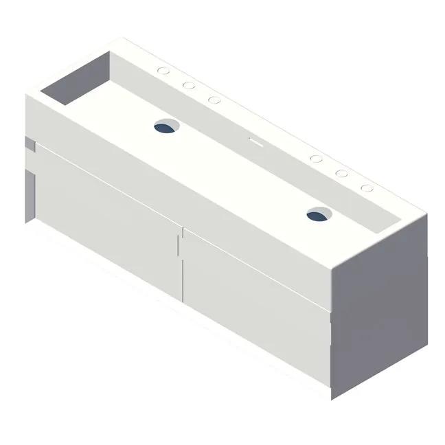 Lacava Luce 48" Wall-Mount Under-Counter Vanity by Lacava