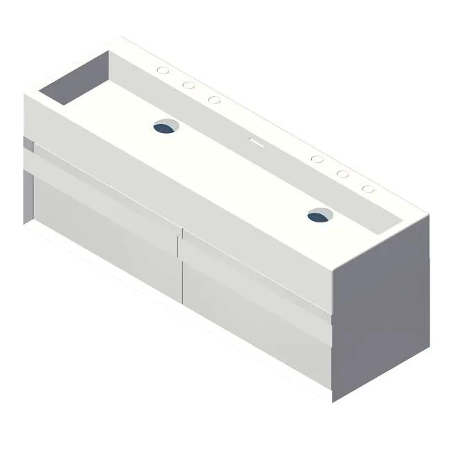 Lacava Luce 48" Wall-Mount Under-Counter Vanity by Lacava