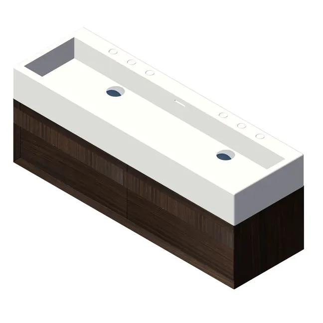 Lacava Luce 48" Wall-Mount Under-Counter Vanity by Lacava