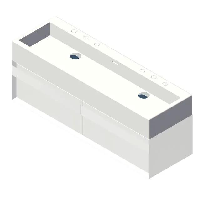 Lacava Luce 48" Wall-Mount Under-Counter Vanity by Lacava