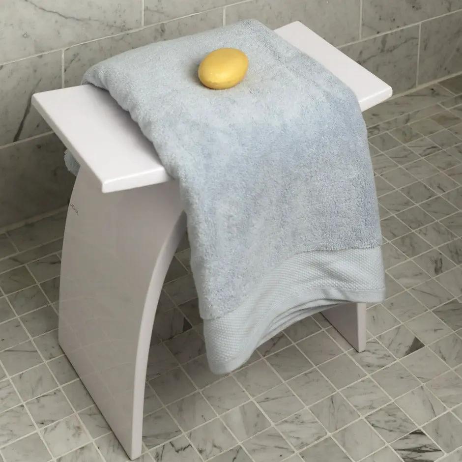 gloss white stool
