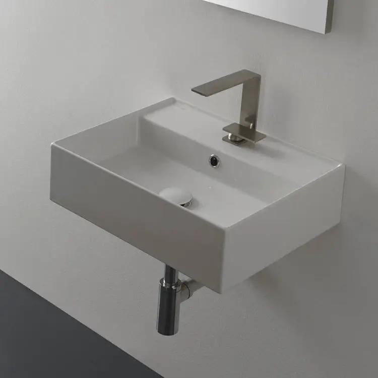 white bathroom sink