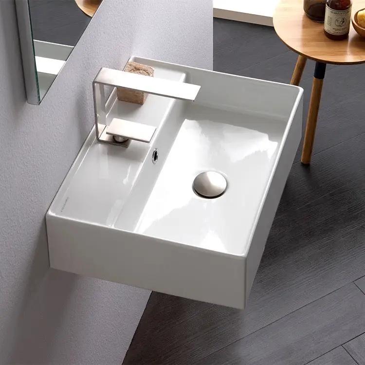 white bathroom sink
