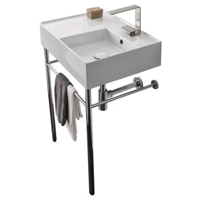 Nameeks Scarabeo Teorema 2.0 24" Rectangular Ceramic Console Bathroom Sink - Includes Overflow by Nameeks