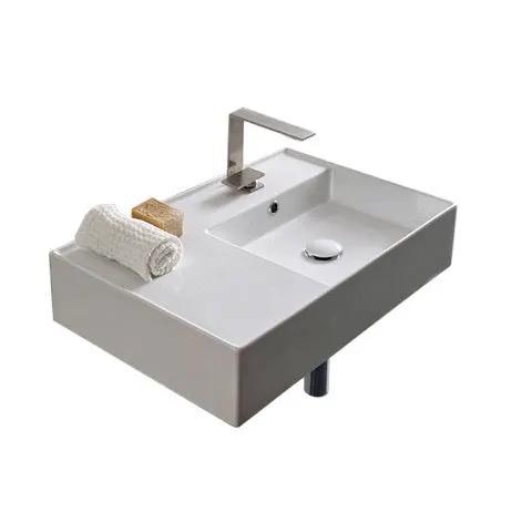 Nameeks Scarabeo Teorema 2.0 24" Rectangular Ceramic Vessel or Wall Mounted Bathroom Sink - Includes Overflow by Nameeks