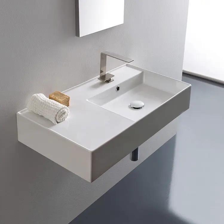 white bathroom sink