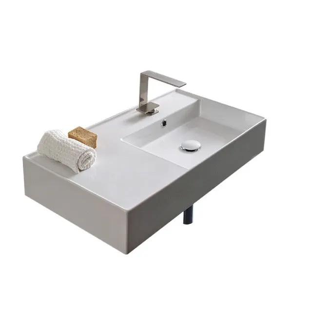 Nameeks Scarabeo Teorema 2.0 32" Rectangular Ceramic Vessel or Wall Mounted Bathroom Sink - Includes Overflow by Nameeks