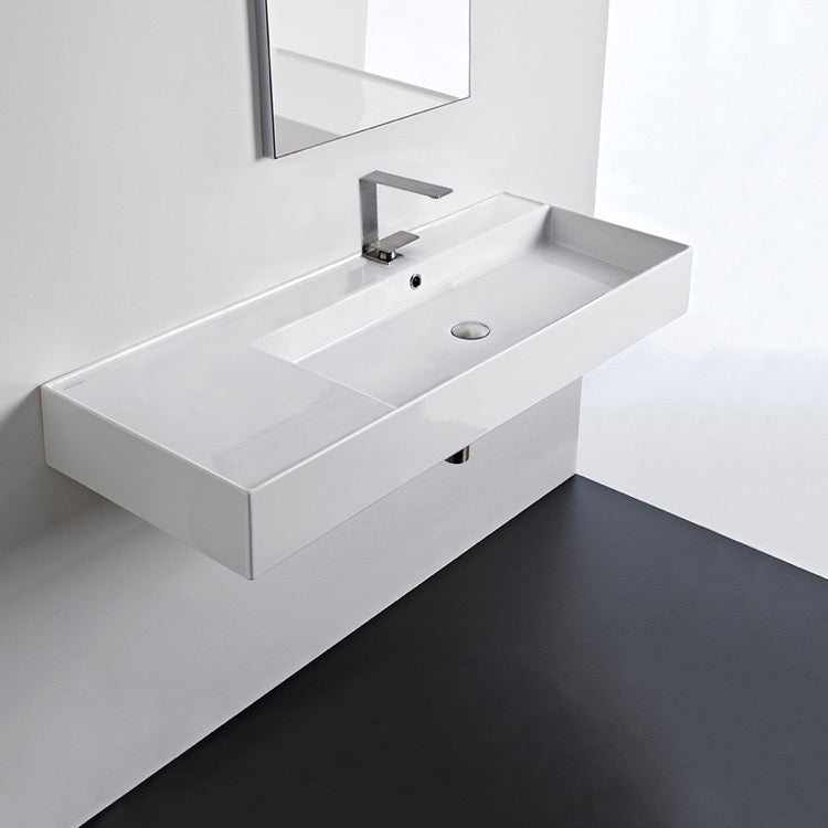 white bathroom sink