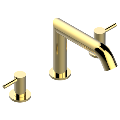 THG Paris Nano with Lever Handles Widespread Lavatory Set with Drain