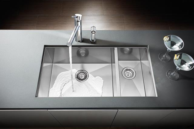 satin polish stainless steel sink