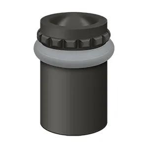 Deltana Round Universal Floor Bumper Pattern Cap 2-1/8", Solid Brass by Deltana