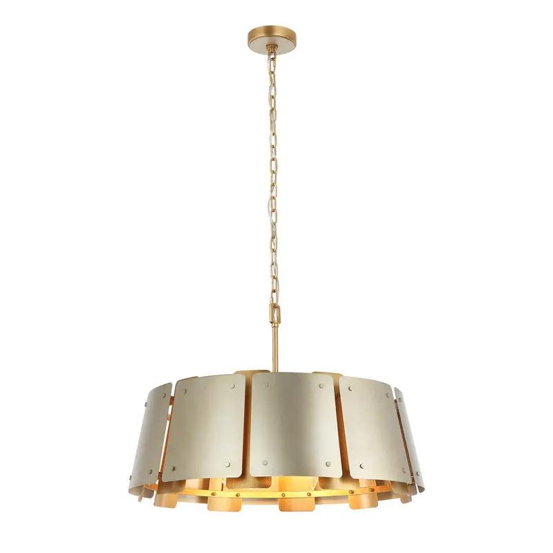 sunwashed silver/brushed sienna pendant light