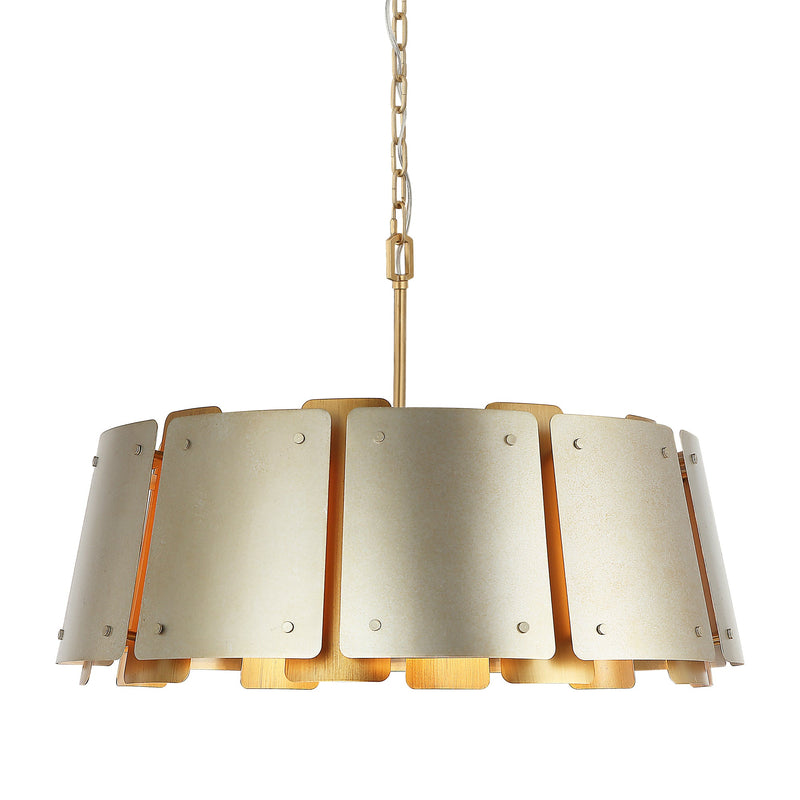 sunwashed silver/brushed sienna pendant light