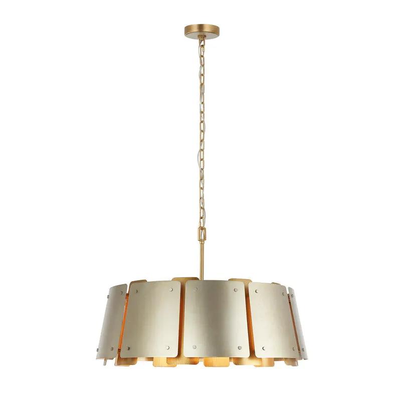 sunwashed silver/brushed sienna pendant light