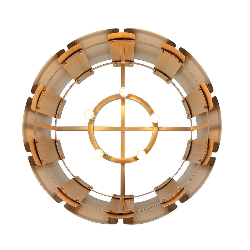 sunwashed silver/brushed sienna pendant light