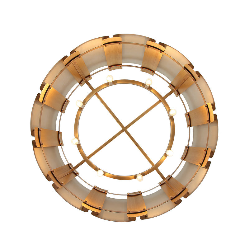 sunwashed silver/brushed sienna pendant light