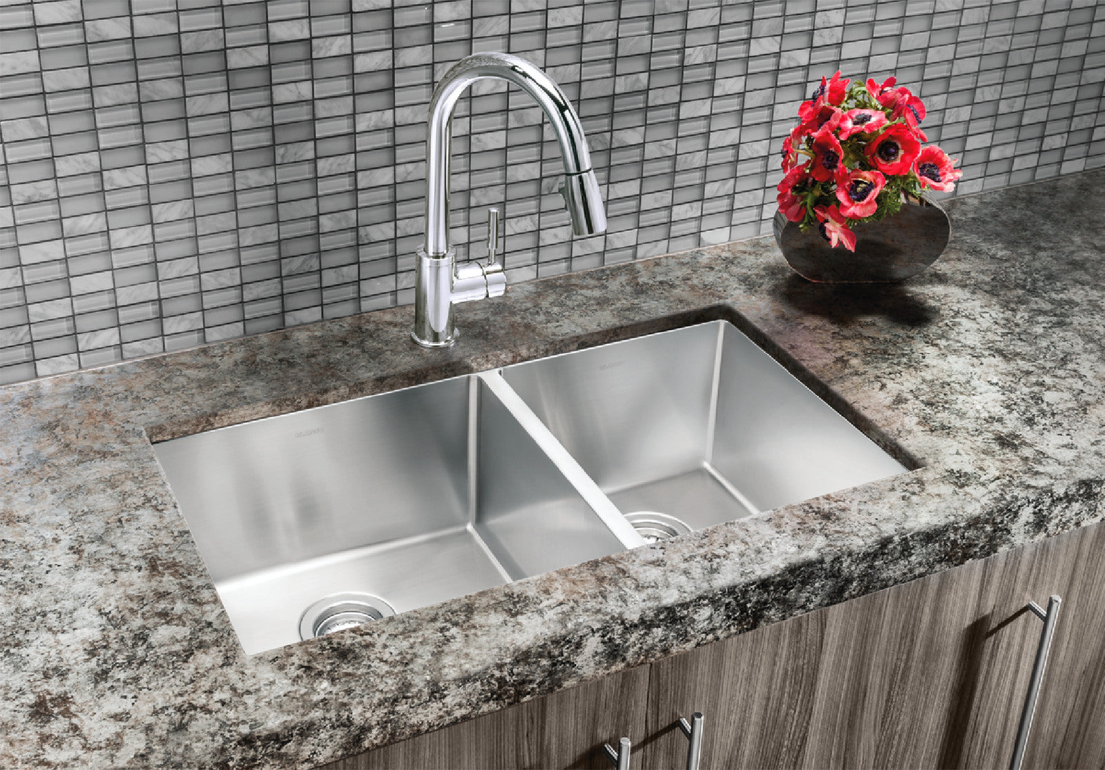 satin polish stainless steel sink