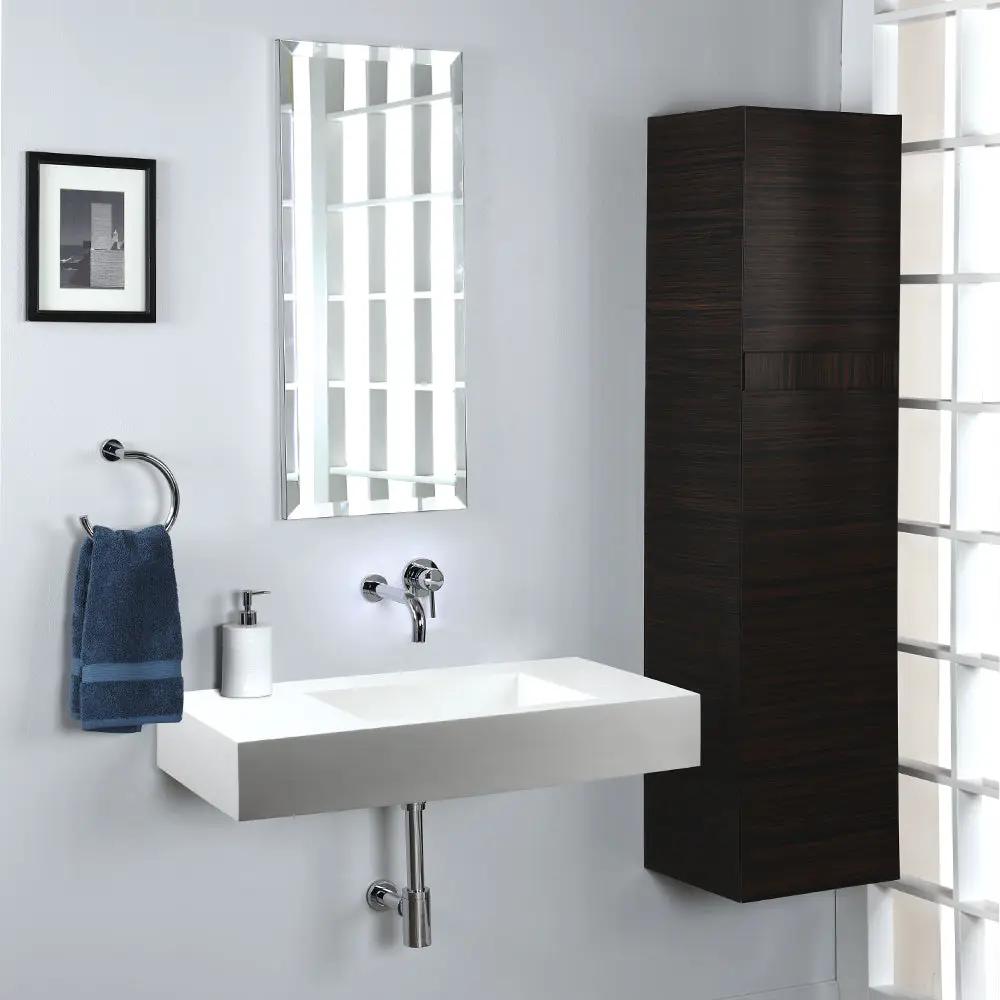 polished chrome towel ring