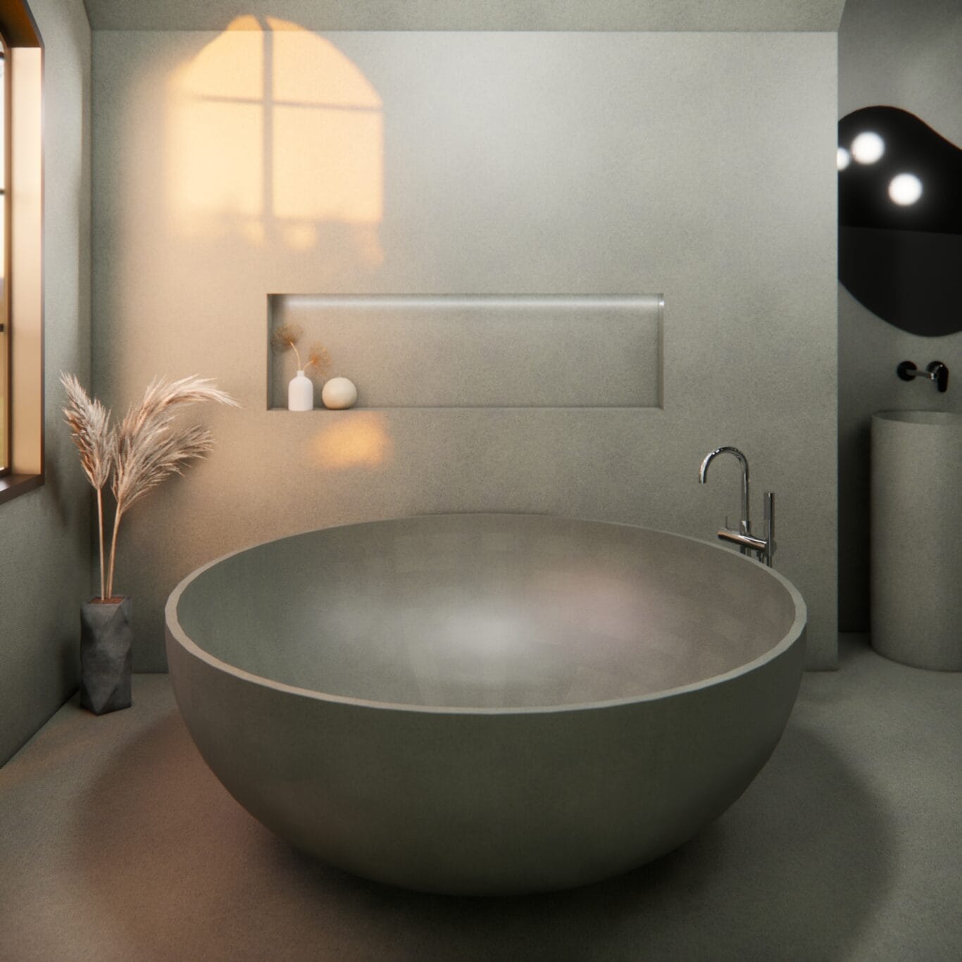 Balux Kopa 65 Concrete Freestanding Bathtub