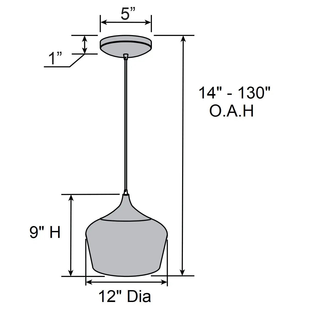 black led pendant