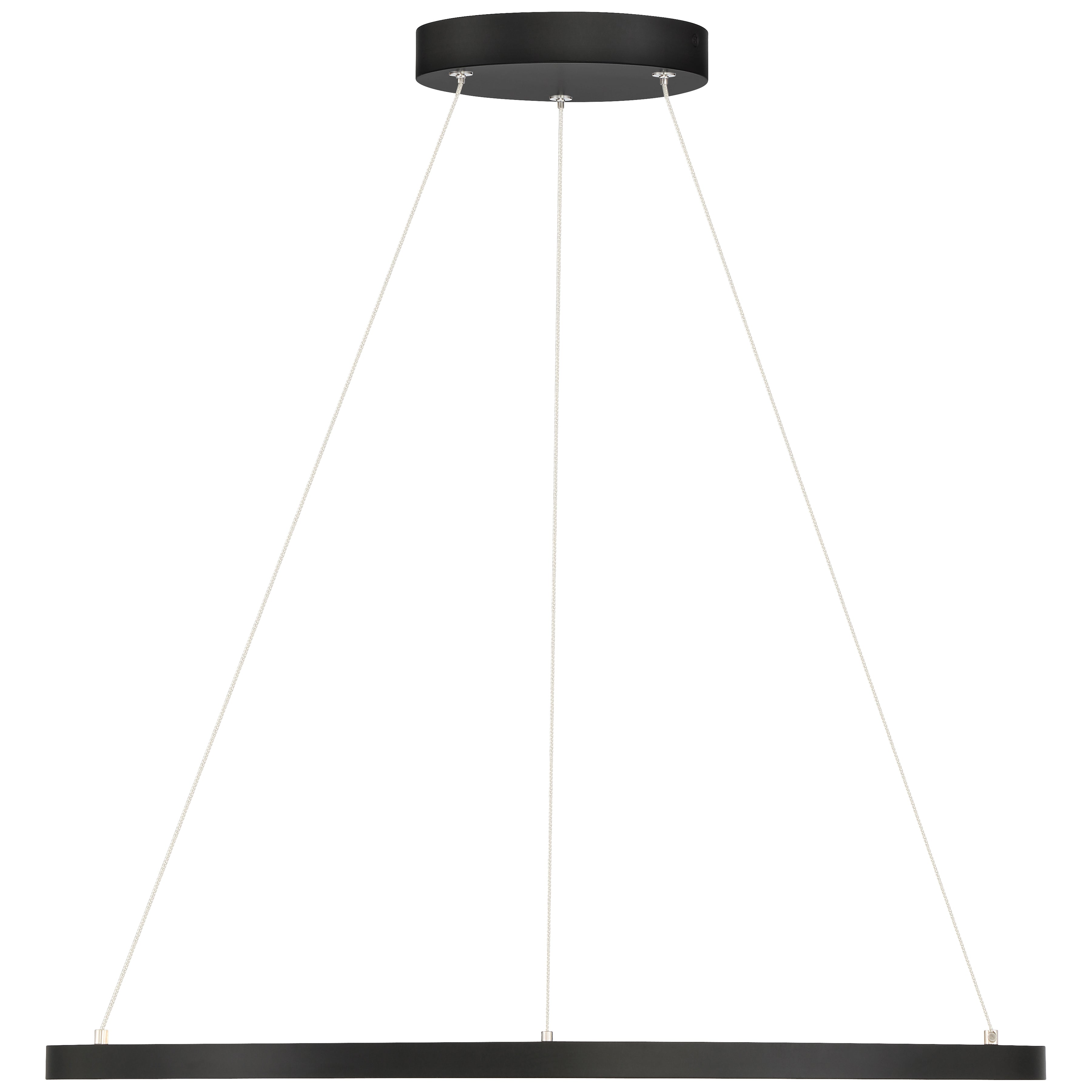 matte black dual voltage led pendant
